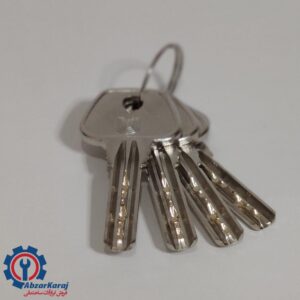 قفل استوانه ایی فولادی سایز 95 کلید ناودانی پات