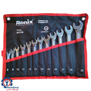 آچار 12 عددی یکسر تخت یکسر رینگ رونیکس مدل RH-2158